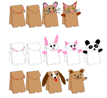 Títeres de papel - Mi Sala Amarilla