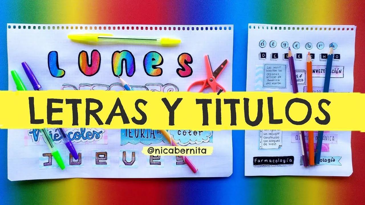 TÍTULOS BONITOS Y LETRAS GRANDES PARA CARTELES Y EXPOSICIONES ✂ APUNTES BONITOS CON PAPEL (2) - YouTube TÍTULOS BONITOS Y LETRAS GRANDES PARA CARTELES Y EXPOSICIONES ✂ APUNTES BONITOS CON PAPEL (2) - YouTube