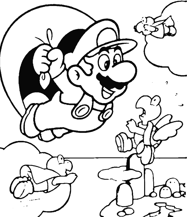 Dibujos para colorear de Super Mario, Plantillas para colorear de ... Dibujos para colorear de Super Mario, Plantillas para colorear de ...