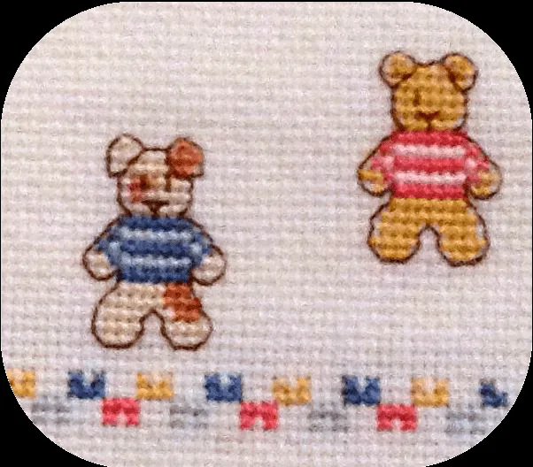 Toalla para niño en punto de cruz | Mis bordados en Punto de Cruz