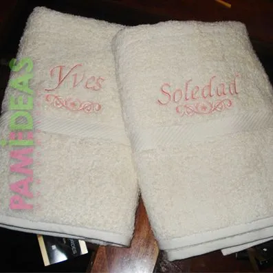 Toallas bordadas | Pame Ideas