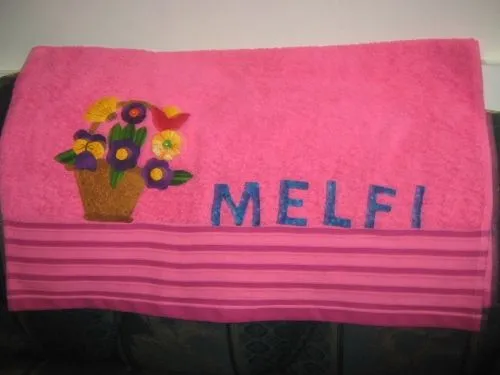 Imagen toallas marcadas en patchwork - grupos. Imagen toallas marcadas en patchwork - grupos.