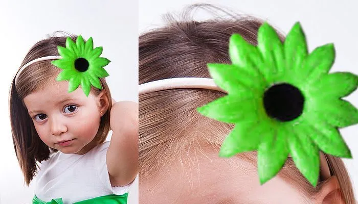 TOCADO DE NIÑA GIRASOL GOMA EVA | Decor ideas | Pinterest