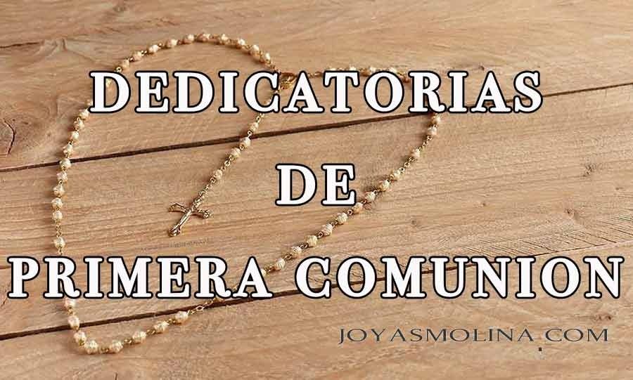 ▷ Todas las FRASES y DEDICATORIAS primera COMUNIÓN - Joyas Molina