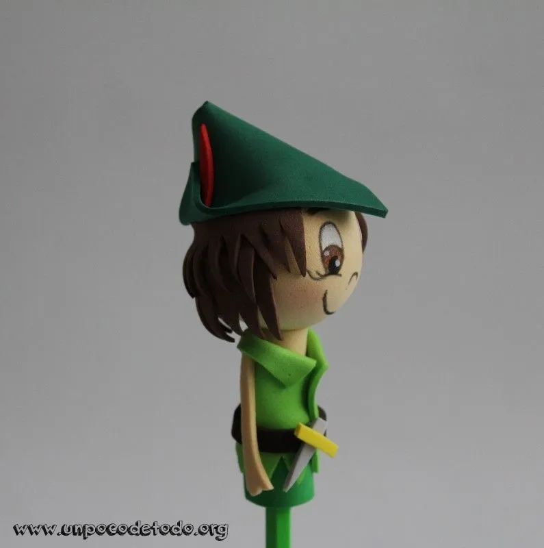 Un poco de todo.org - Fofulápices de Campanilla y Peter Pan Un poco de todo.org - Fofulápices de Campanilla y Peter Pan