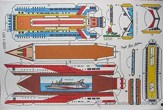 TODORECORTABLES SUEÑOS DE PAPEL: BARCOS RECORTABLES TODORECORTABLES SUEÑOS DE PAPEL: BARCOS RECORTABLES