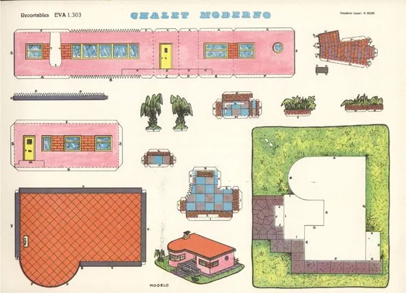TODORECORTABLES SUEÑOS DE PAPEL: CASAS DE RECORTABLES TODORECORTABLES SUEÑOS DE PAPEL: CASAS DE RECORTABLES