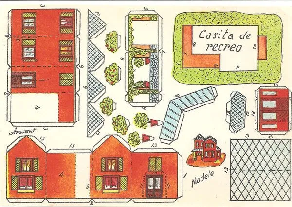 TODORECORTABLES SUEÑOS DE PAPEL: CASAS DE RECORTABLES TODORECORTABLES SUEÑOS DE PAPEL: CASAS DE RECORTABLES