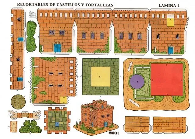 TODORECORTABLES SUEÑOS DE PAPEL: CASTILLOS RECORTABLES TODORECORTABLES SUEÑOS DE PAPEL: CASTILLOS RECORTABLES
