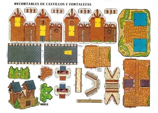 TODORECORTABLES SUEÑOS DE PAPEL: CASTILLOS RECORTABLES TODORECORTABLES SUEÑOS DE PAPEL: CASTILLOS RECORTABLES