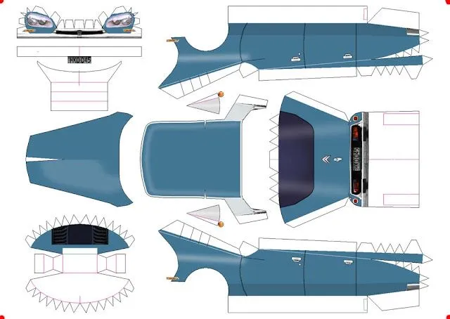 Coche de papel - Imagui