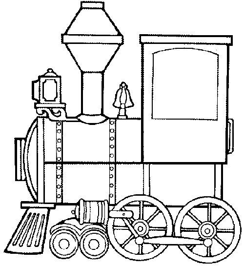 Dibujo tren con vagones para colorear - Imagui