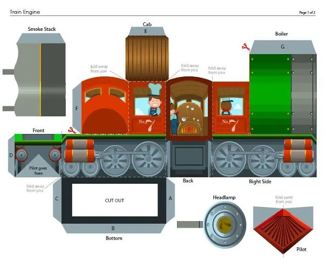 TODORECORTABLES SUEÑOS DE PAPEL: RECORTABLES DE TRENES