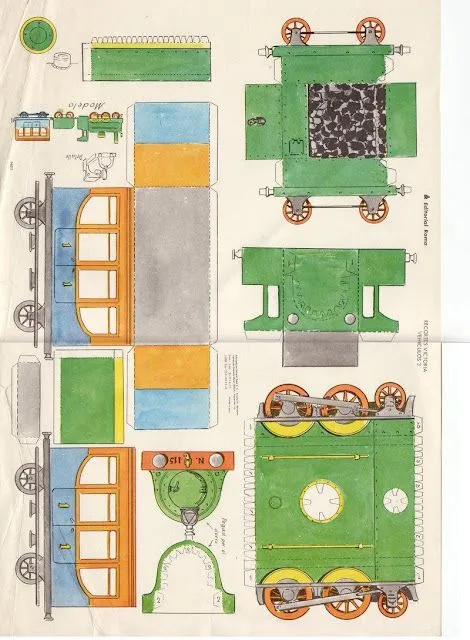 TODORECORTABLES SUEÑOS DE PAPEL: RECORTABLES DE TRENES TODORECORTABLES SUEÑOS DE PAPEL: RECORTABLES DE TRENES