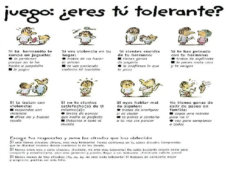 Imagenes sobre tolerancia para colorear - Imagui