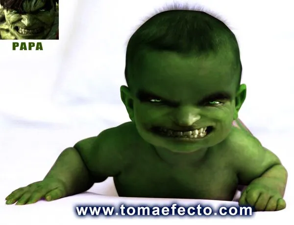 Tomaefecto: Bebes graciosos: Hulk
