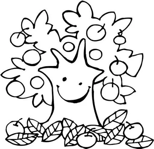 ARBOLES PARA COLOREAR