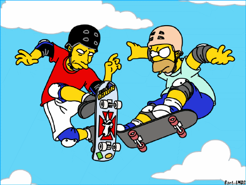Tony Hawk & Homer Simpson | Gøing ツ Ska†îηg