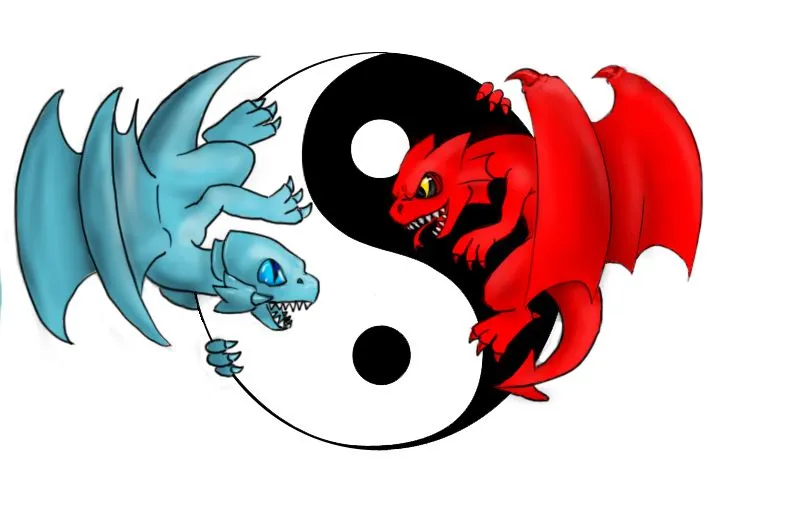 Toon Dragon Jin Jang Tattoo by AlexAvander on deviantART Toon Dragon Jin Jang Tattoo by AlexAvander on deviantART