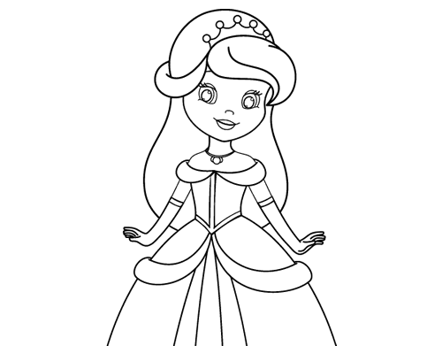 Top 10 mejores dibujos de Princesas para colorear - Dibujos.net