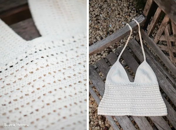 Top de crochet paso a paso - Imagui