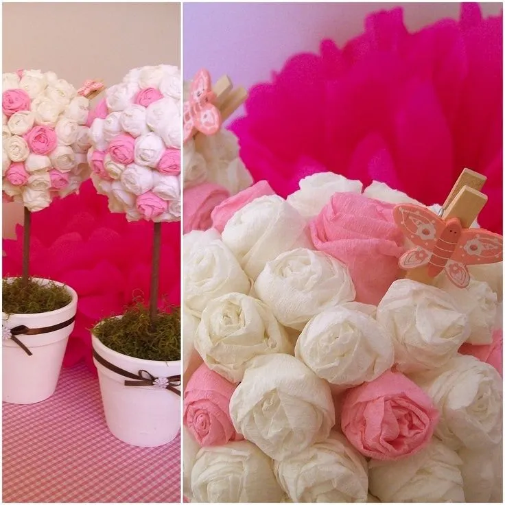 Topiarios en papel crepe | ♥Topiarios y Centros de mesa para ... Topiarios en papel crepe | ♥Topiarios y Centros de mesa para ...
