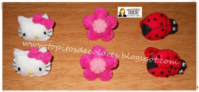 Topitos de colores: Coletero de fieltro oso tous Topitos de colores: Coletero de fieltro oso tous
