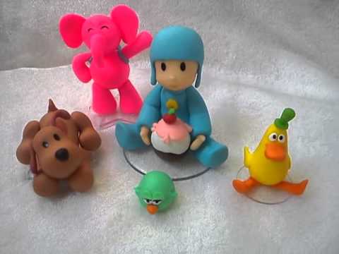 Topo de bolo Pocoyo! - YouTube