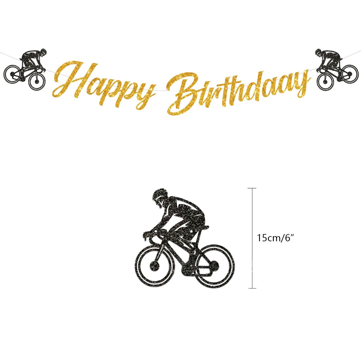 Topper de pastel de bicicleta para hombre, decoración de pastel de fiesta  temática de ciclismo, suministros de fiesta de cumpleaños para niños -  AliExpress