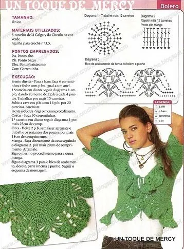 UN TOQUE DE MERCY: BLUSAS DE CROCHET CON GRAFICOS....3 BELLAS ...