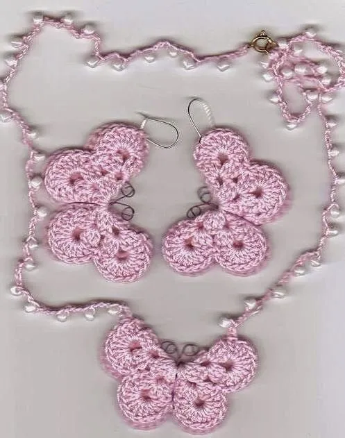 UN TOQUE DE MERCY: JOYERIA DE CROCHET..COLLARES// ARETES ... UN TOQUE DE MERCY: JOYERIA DE CROCHET..COLLARES// ARETES ...