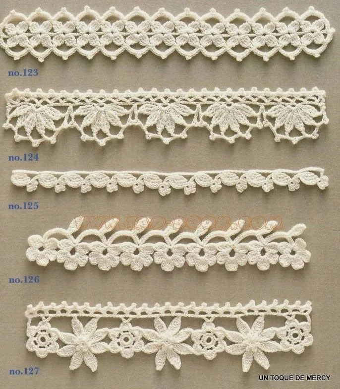 UN TOQUE DE MERCY: PUNTILLAS O BORDES DE CROCHET UN TOQUE DE MERCY: PUNTILLAS O BORDES DE CROCHET