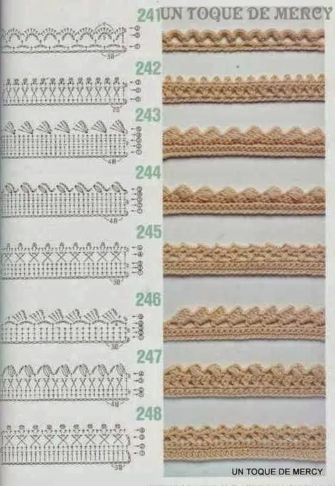 UN TOQUE DE MERCY: PUNTILLAS DE CROCHET SENCILLAS Y BONITAS UN TOQUE DE MERCY: PUNTILLAS DE CROCHET SENCILLAS Y BONITAS