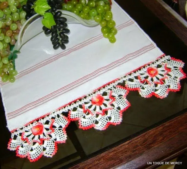 UN TOQUE DE MERCY: LINDAS IDEAS DE PUNTILLAS DE CROCHET