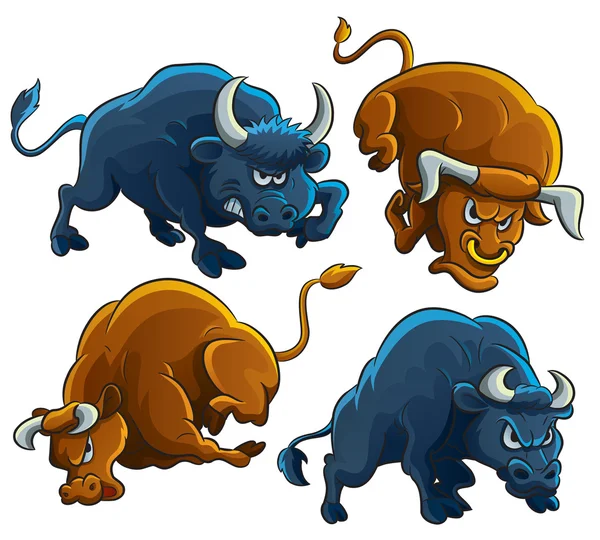 Toros enojados — Vector stock © h4nk #9453589 Toros enojados — Vector stock © h4nk #9453589