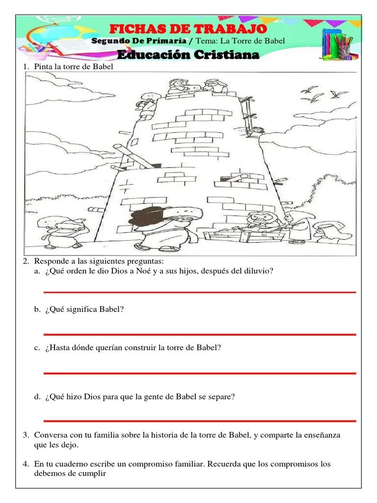 La Torre de Babel Actividad | PDF