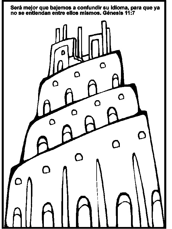 torre babel Colouring Pages