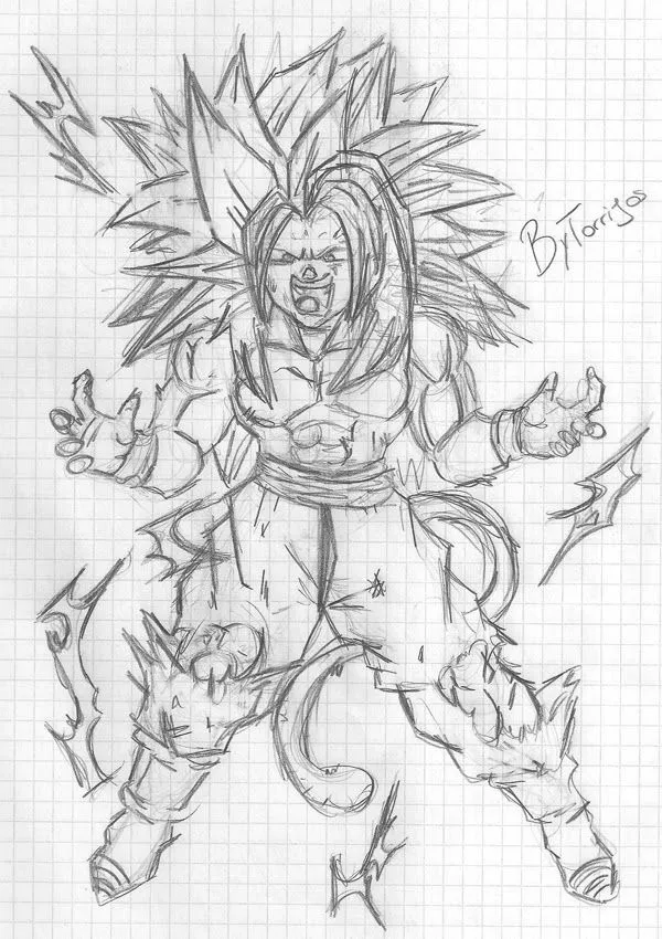 Torrijos Comics: Goku ssj5 boceto
