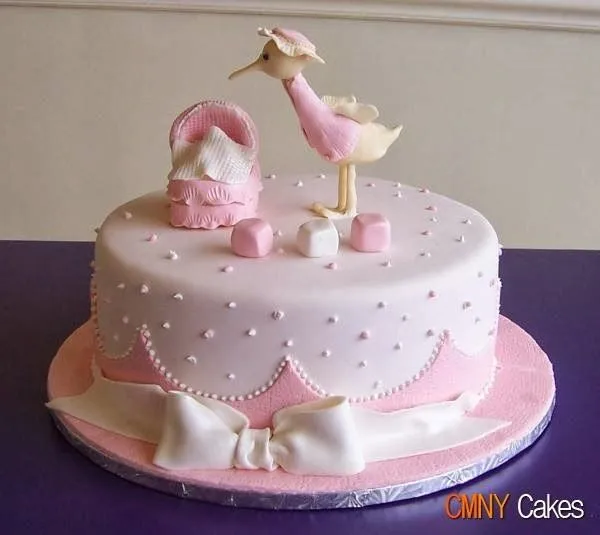 Torta para baby shower niña modernas - Imagui