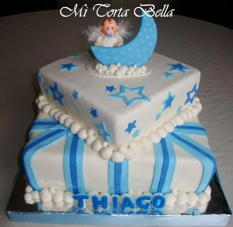 Modelos de tortas para bautizo niño - Imagui