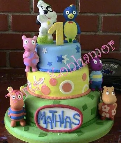 Torta Backyardigans 3 pisos | Flickr - Photo Sharing!