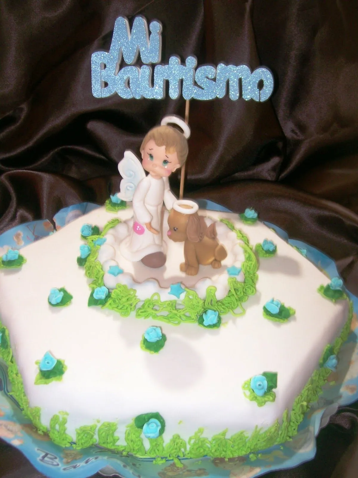 Torta de Bautismo para varoncito. Sencillita.. Torta de Bautismo para varoncito. Sencillita..