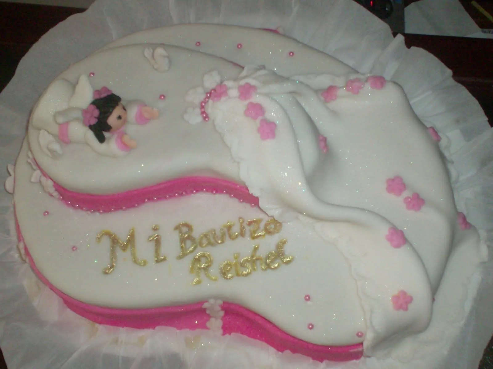 Torta para bautizo niña - Imagui