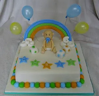 Torta bautizo para niño.