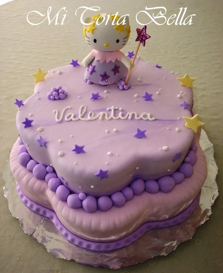 Mi Torta Bella: Hello Kitty - Torta de cumpleaños lila