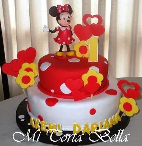 Mi Torta Bella: Minnie - Torta cupcakes y galletas