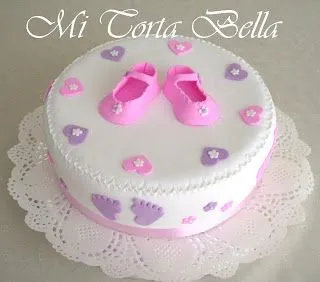 Mi Torta Bella: Torta para Baby Shower de nenas Mi Torta Bella: Torta para Baby Shower de nenas