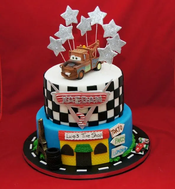 TORTA CAKE FIESTA MOTIVO CARS : TORTAS UNICAS