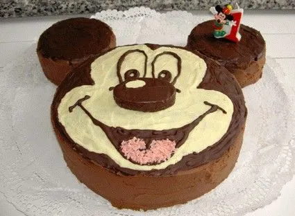 Torta con la cara de Mickey Mouse - Imagui
