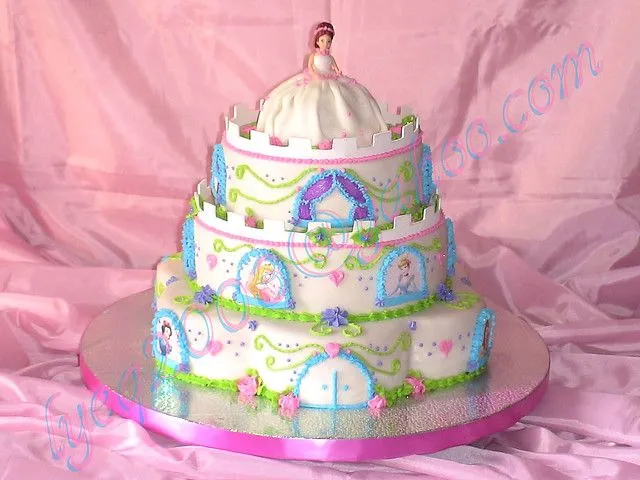 Torta de castillo de princesa - Imagui